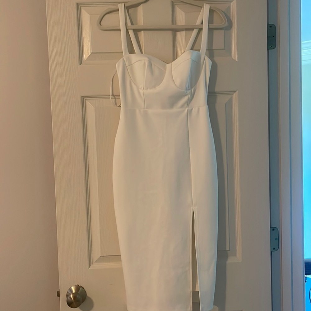 Lulus midi dress with slit